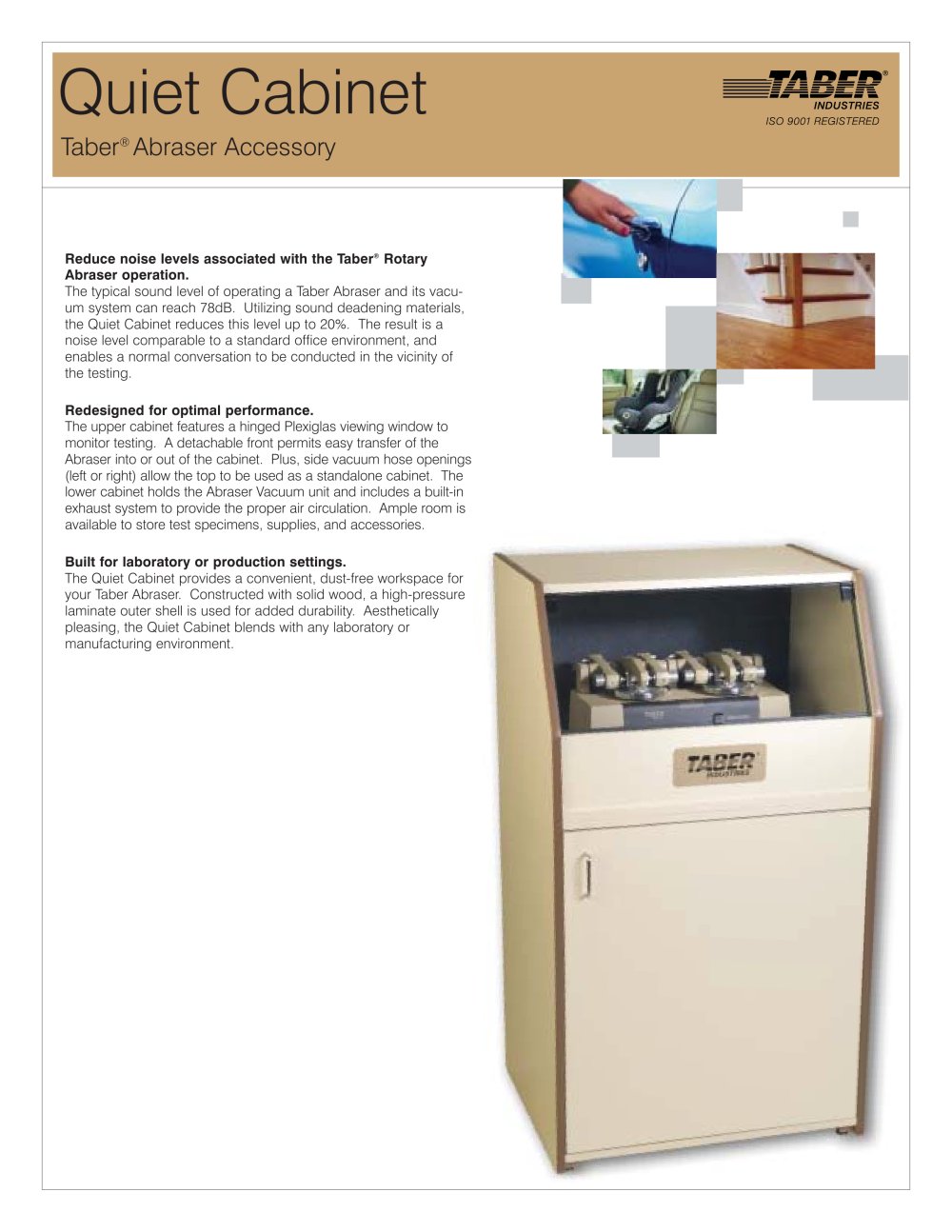 TABER Quiet Cabinet (for Taber Abraser) - Taber Industries