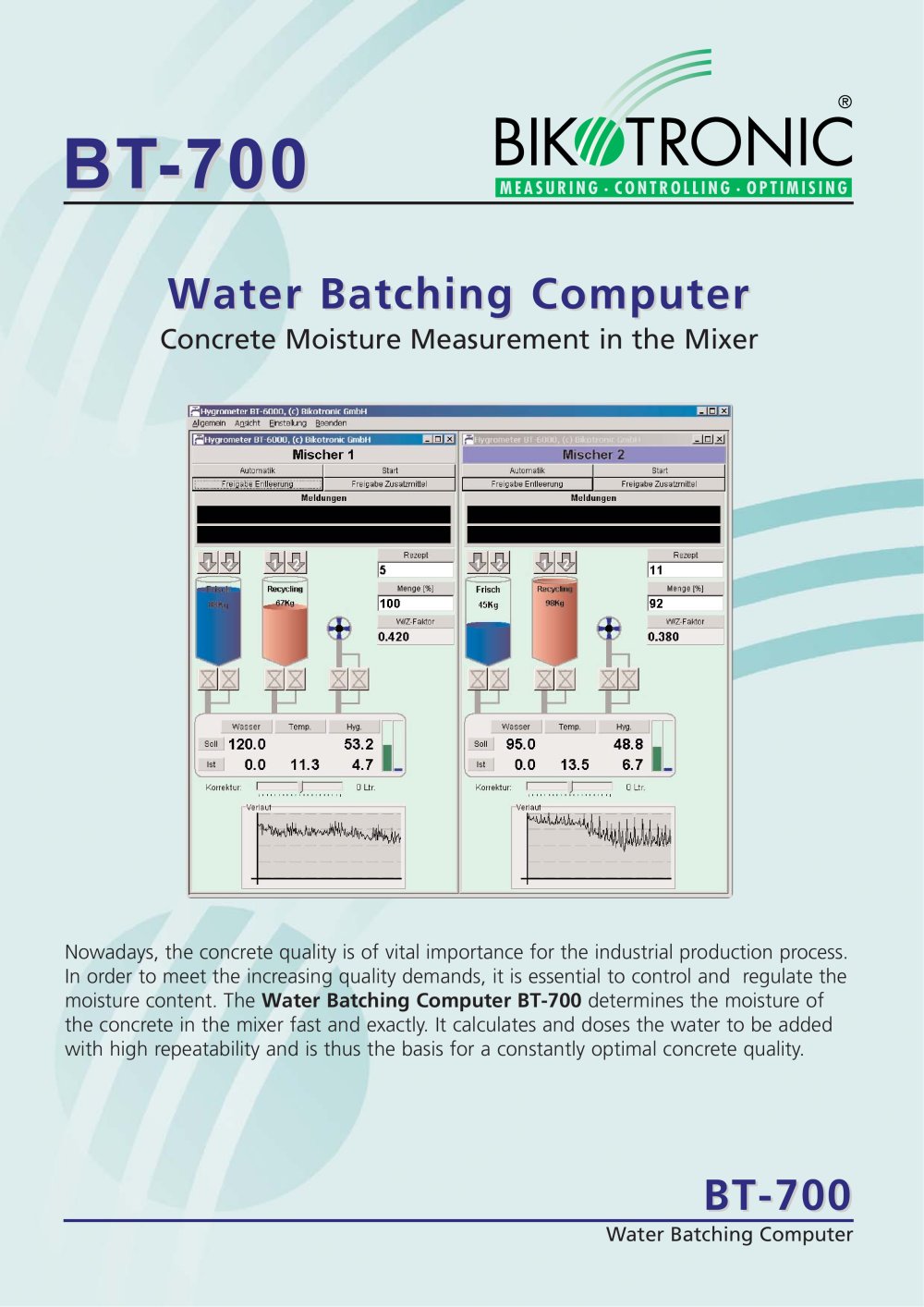 Water Batching Computer BT-700 - Bikotronic