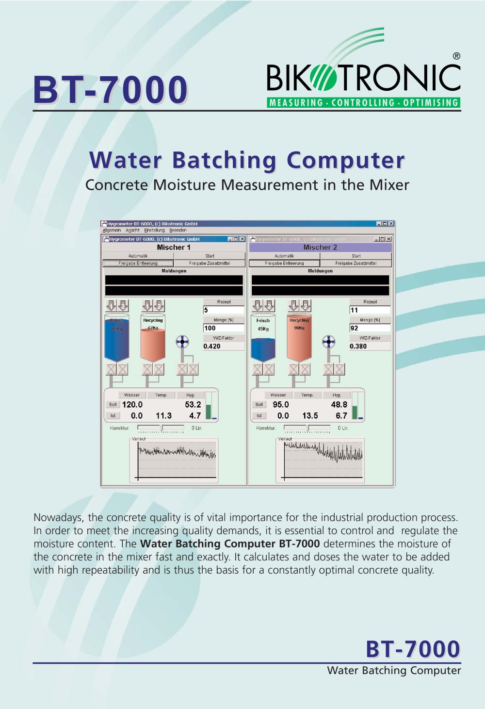 Water Batching Computer BT-7000 - Bikotronic