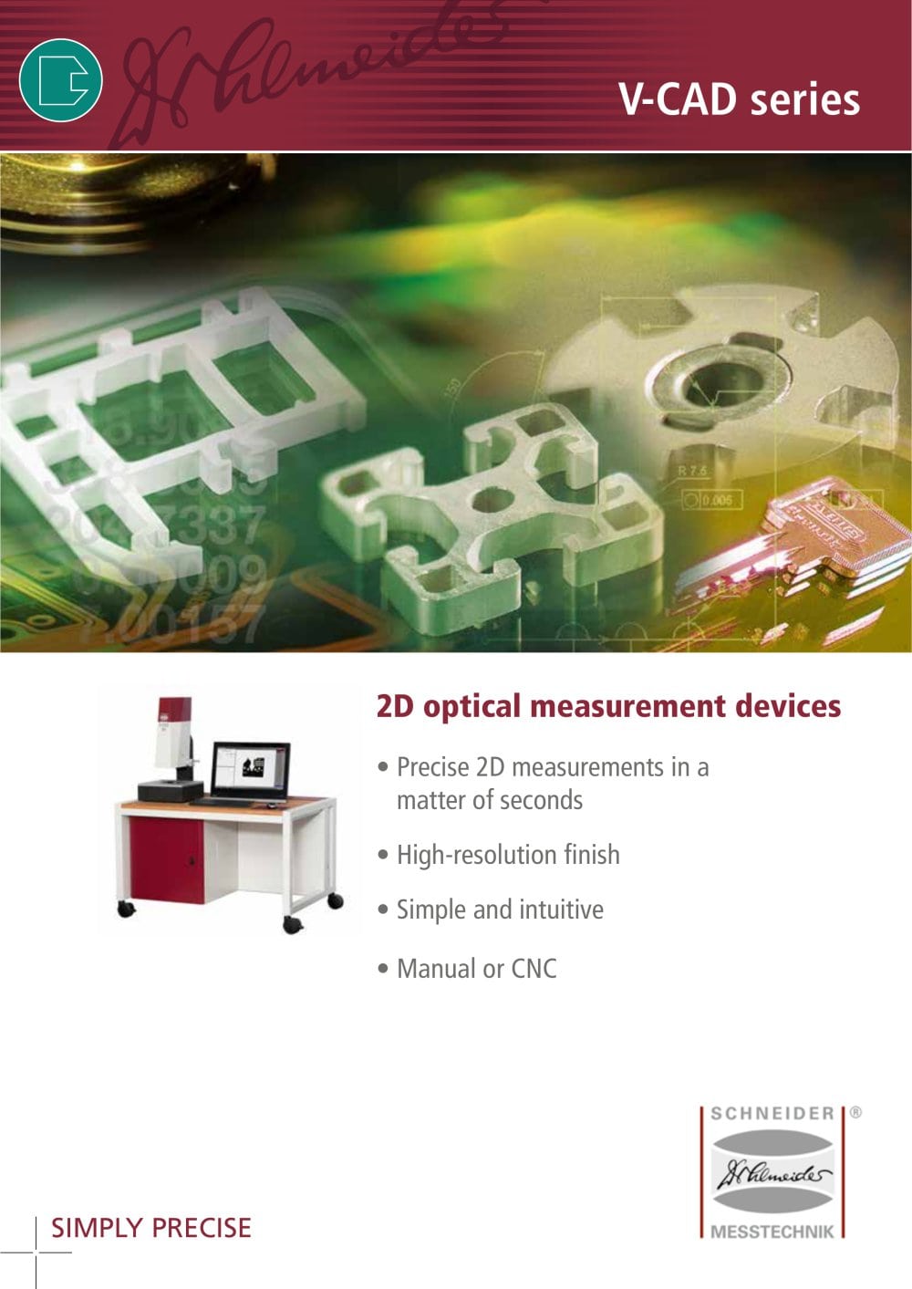 2D optical measuring device VideoCAD - Dr. Heinrich Schneider Messtechnik GmbH