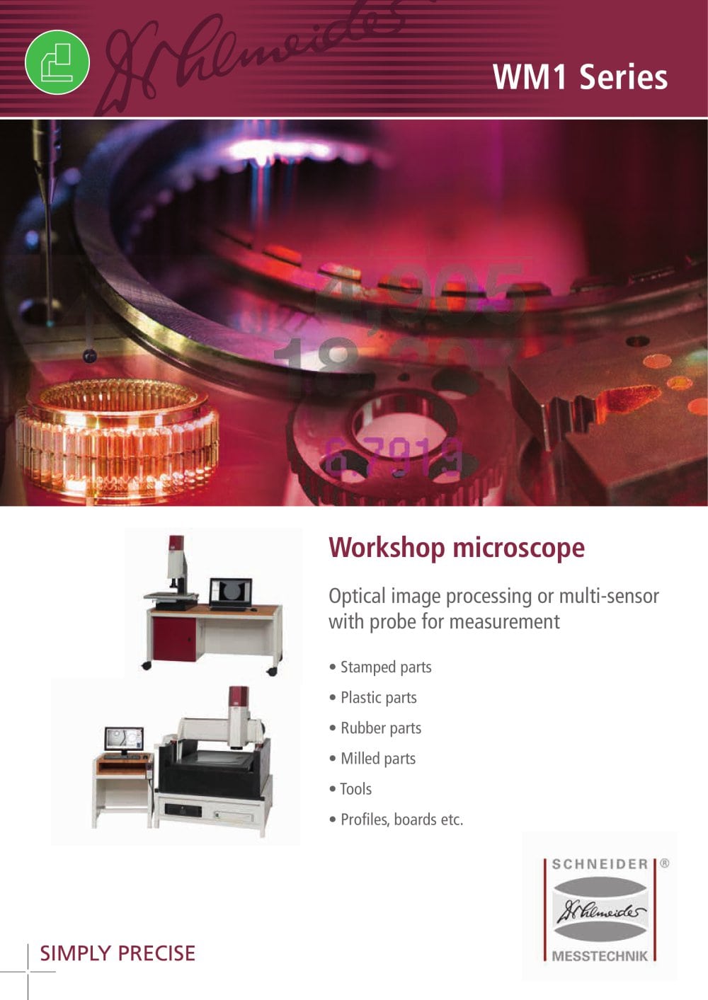Workshop Microscope WM 1 - Dr. Heinrich Schneider Messtechnik GmbH