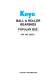 Ball & Roller Bearings - KOYO