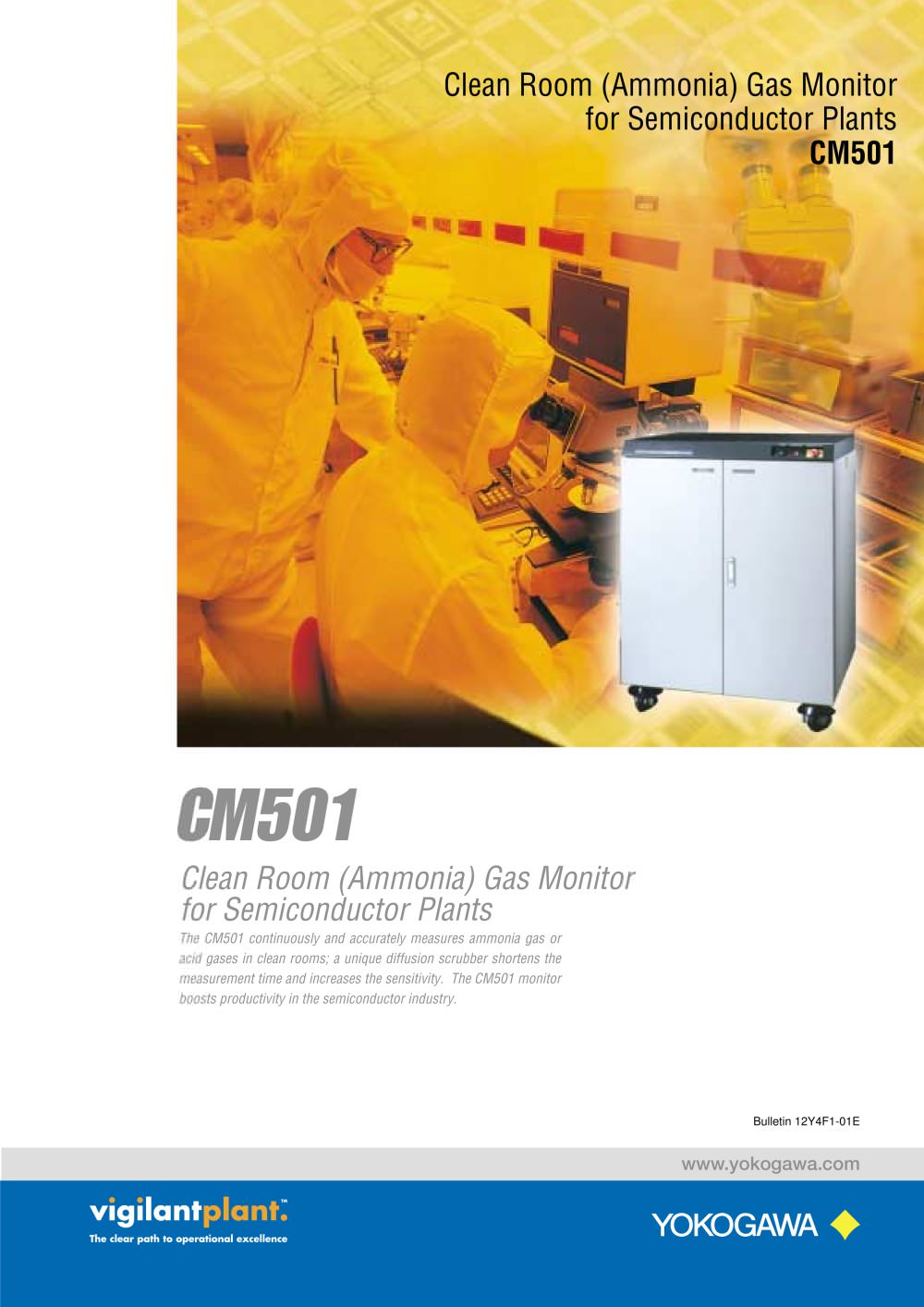 CM501 Clean Room (Ammonia) Gas Monitor - YOKOGAWA Europe