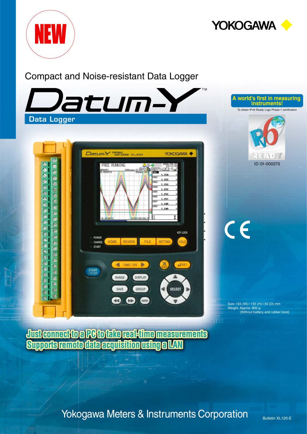 Compact and Noise-resistant Data Logger - YOKOGAWA Europe