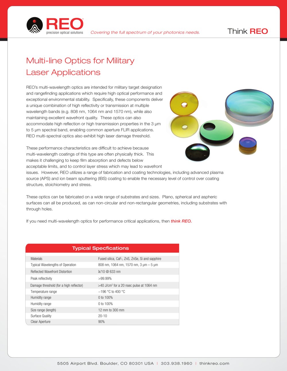 Multiline Optics - Research Electro-Optics
