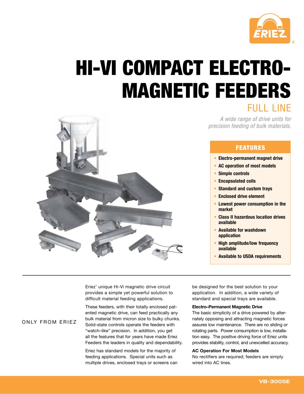 HI-VI COMPACT ELECTROMAGNETIC FEEDERS - ERIEZ