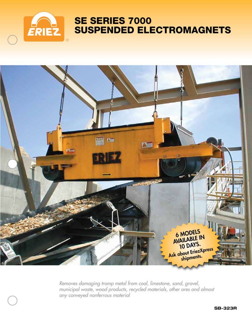 Suspended Electromagnetic Separators - ERIEZ