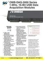 1-MHz, 16-Bit USB Data Acquistion Modules  OMB-DAQ-3000, OMB-DAQ-3001 and OMB-DAQ-3005