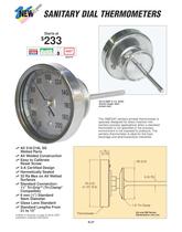 Hygienic Bimetal Thermometers  AA, BB, JJ and LL Bimetal Thermometers