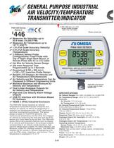Industrial Air Velocity and Temperature Transmitter with Display