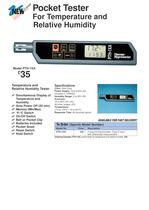 Pocket Tester For Temperature and Relative Humidity  PTH-1XA