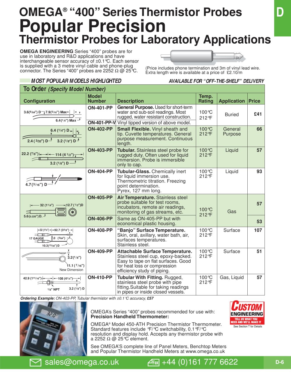 Thermistor Probes   ON-400 Series - OMEGA