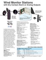Wind Monitoring Station with Analog Outputs  WMS-20 Series