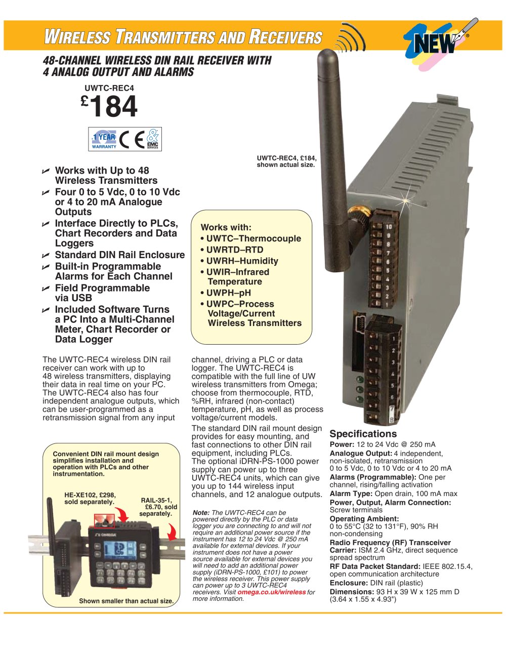 Wireless Receivers UWTC-REC - OMEGA
