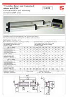 Linear transducer with measuring instrument DM4 series