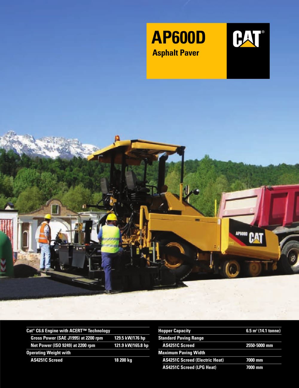 Asphalt Paver - Caterpillar Equipment