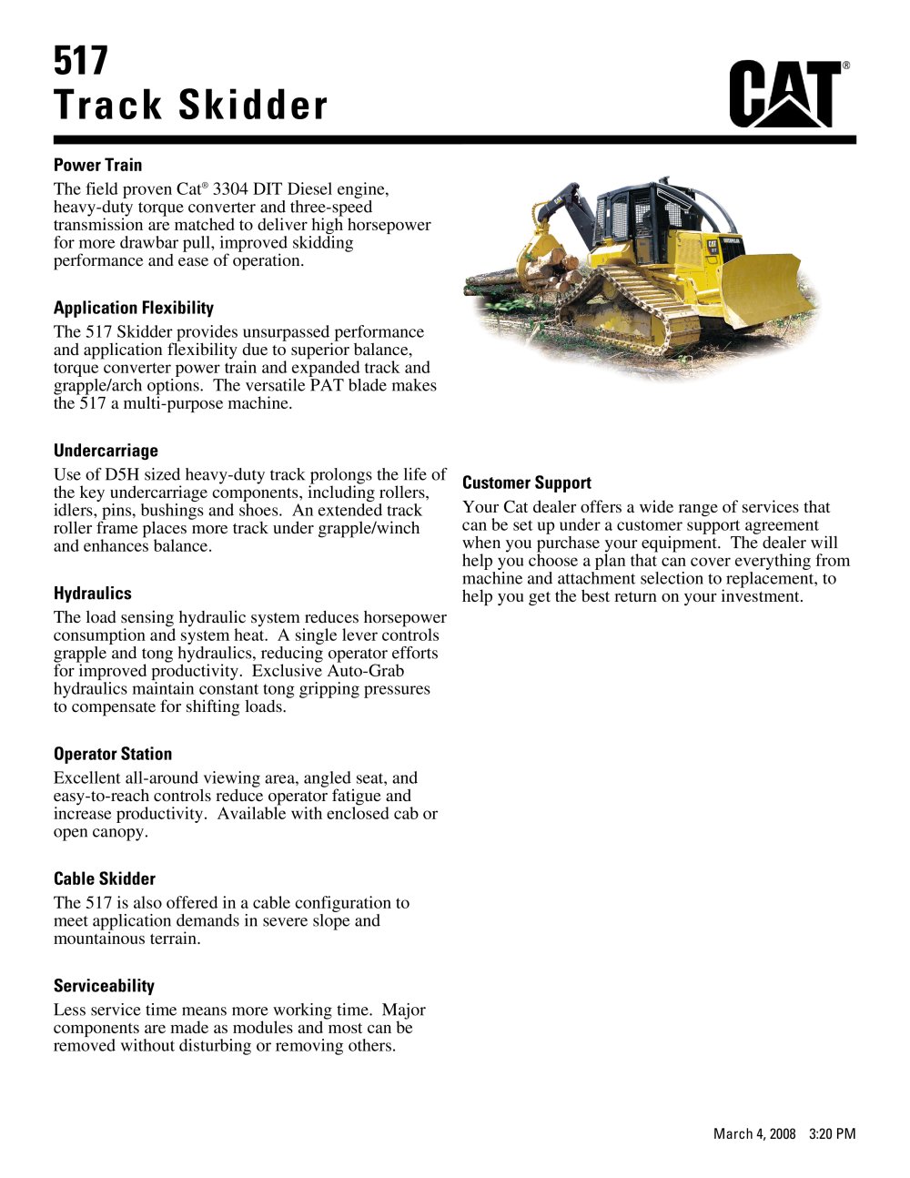 Track Skidder - Caterpillar Equipment