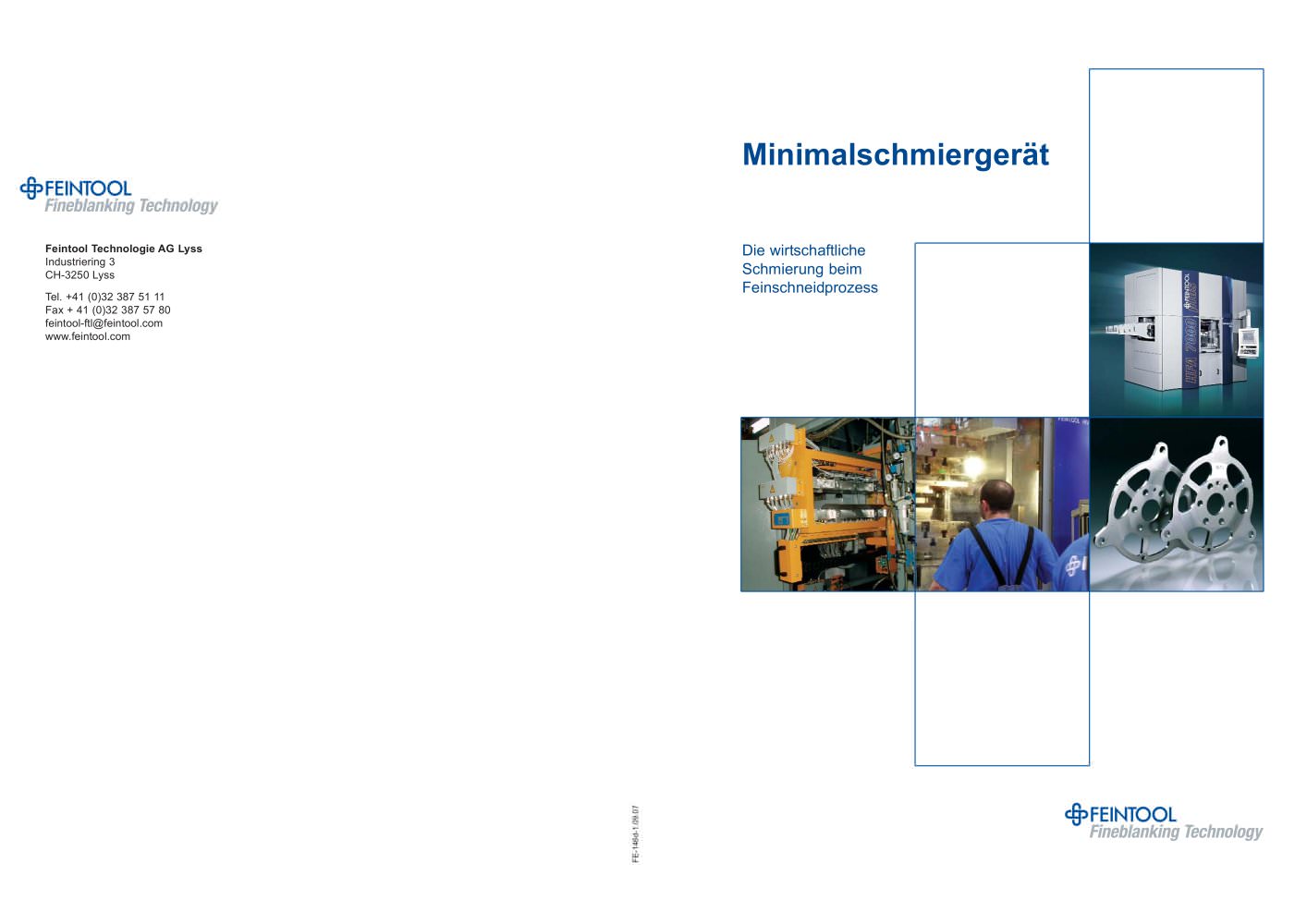 Minimum-amount lubrication device - brochure of the Feintool Fineblanking Technology - RAZIOL