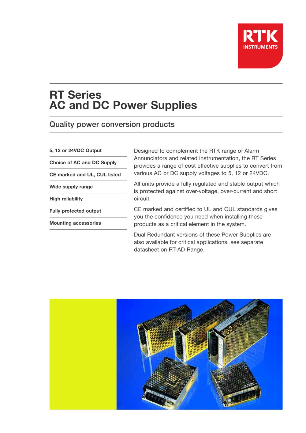 24V DC Power Supply Units - RTK