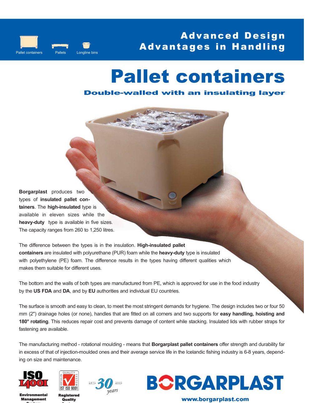 Pallet containers - Borgarplast