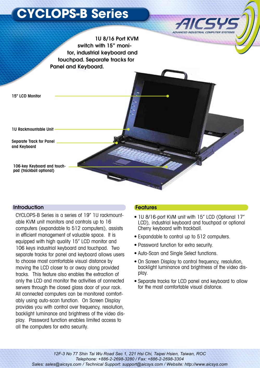 Cyclops B-Series - Advanced Industrial Computer Systems - AICSYS