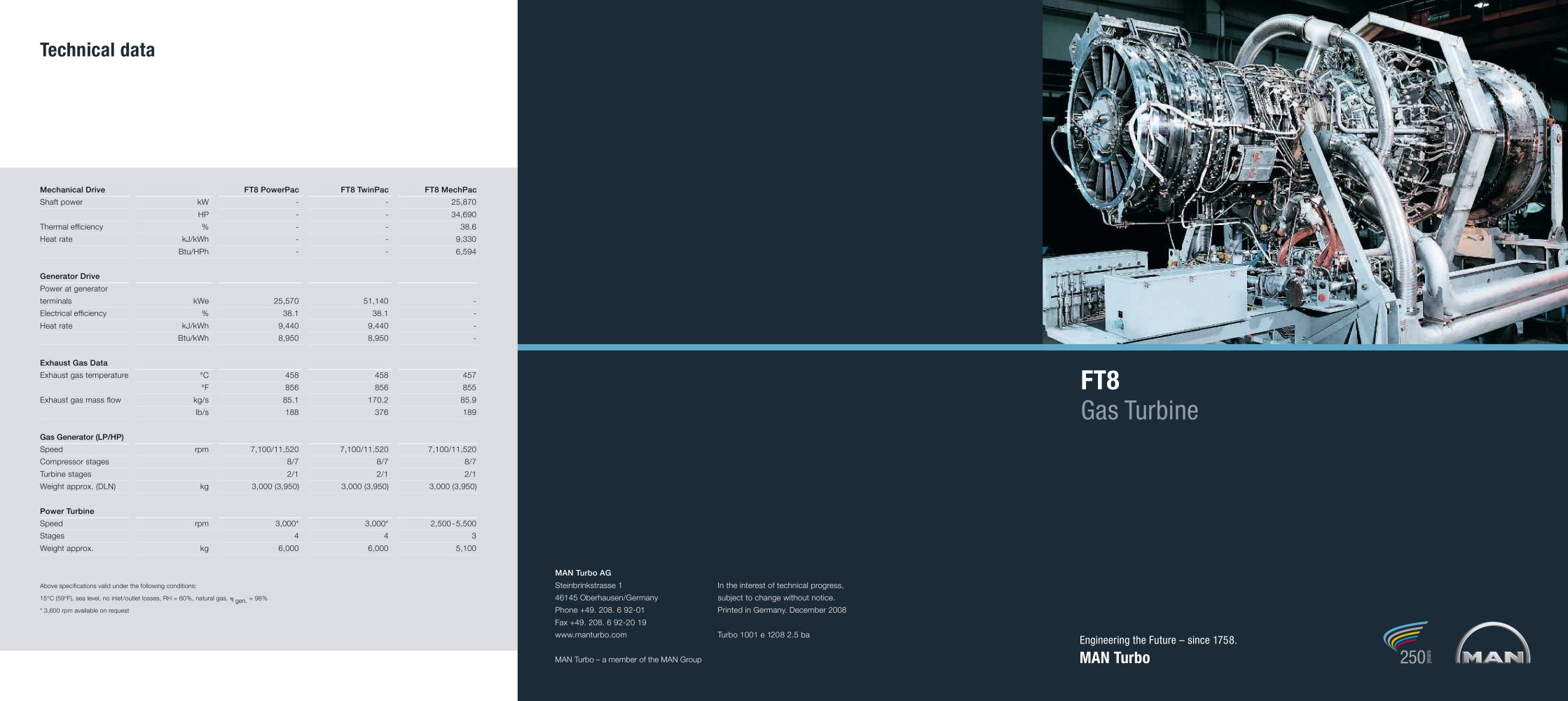 FT8 Gas Turbine - MAN Diesel & Turbo