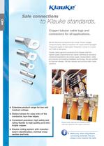 Copper tubular cable lugs and connectors - Cu