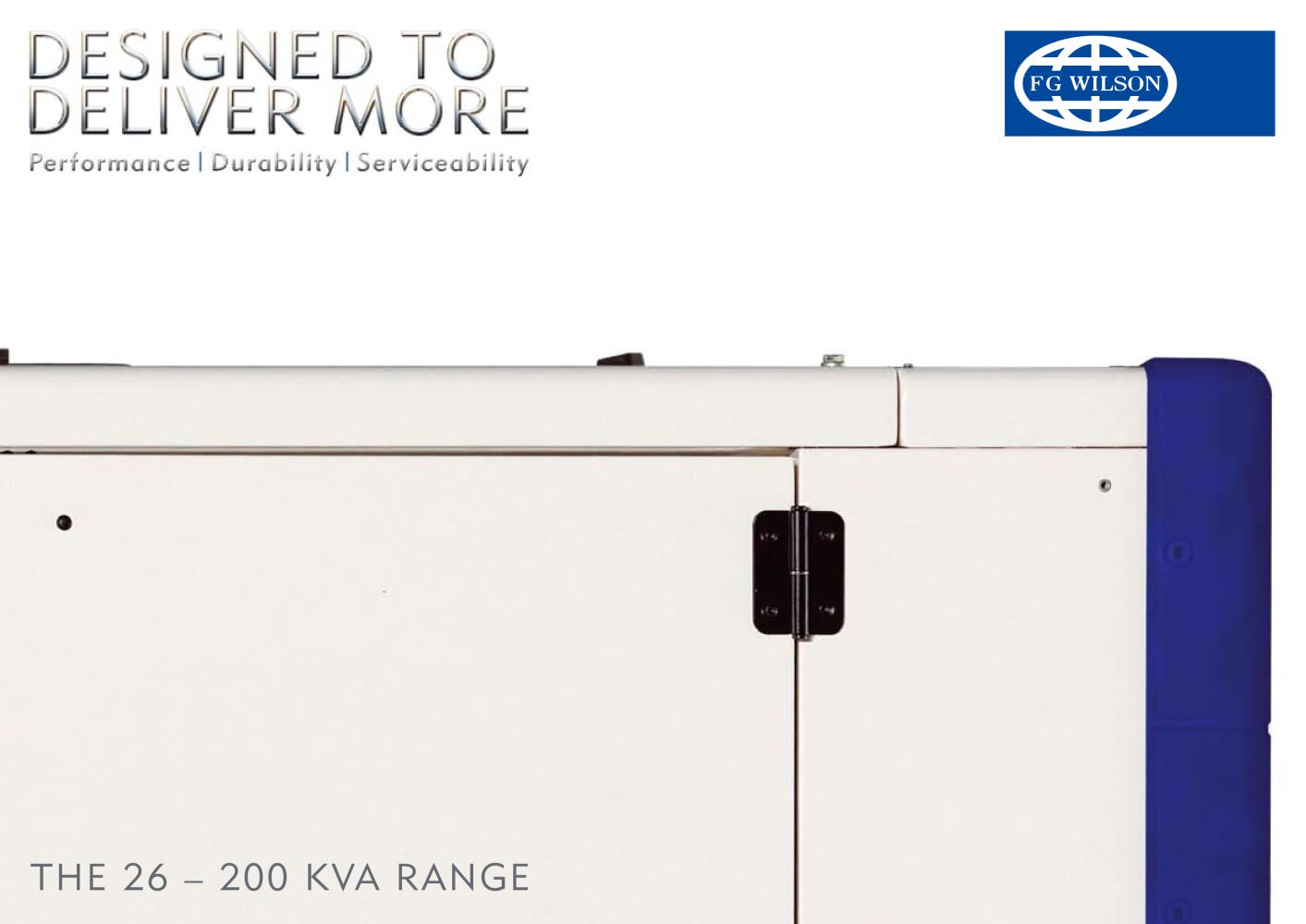 The 26 - 200 kVA Range - FG WILSON
