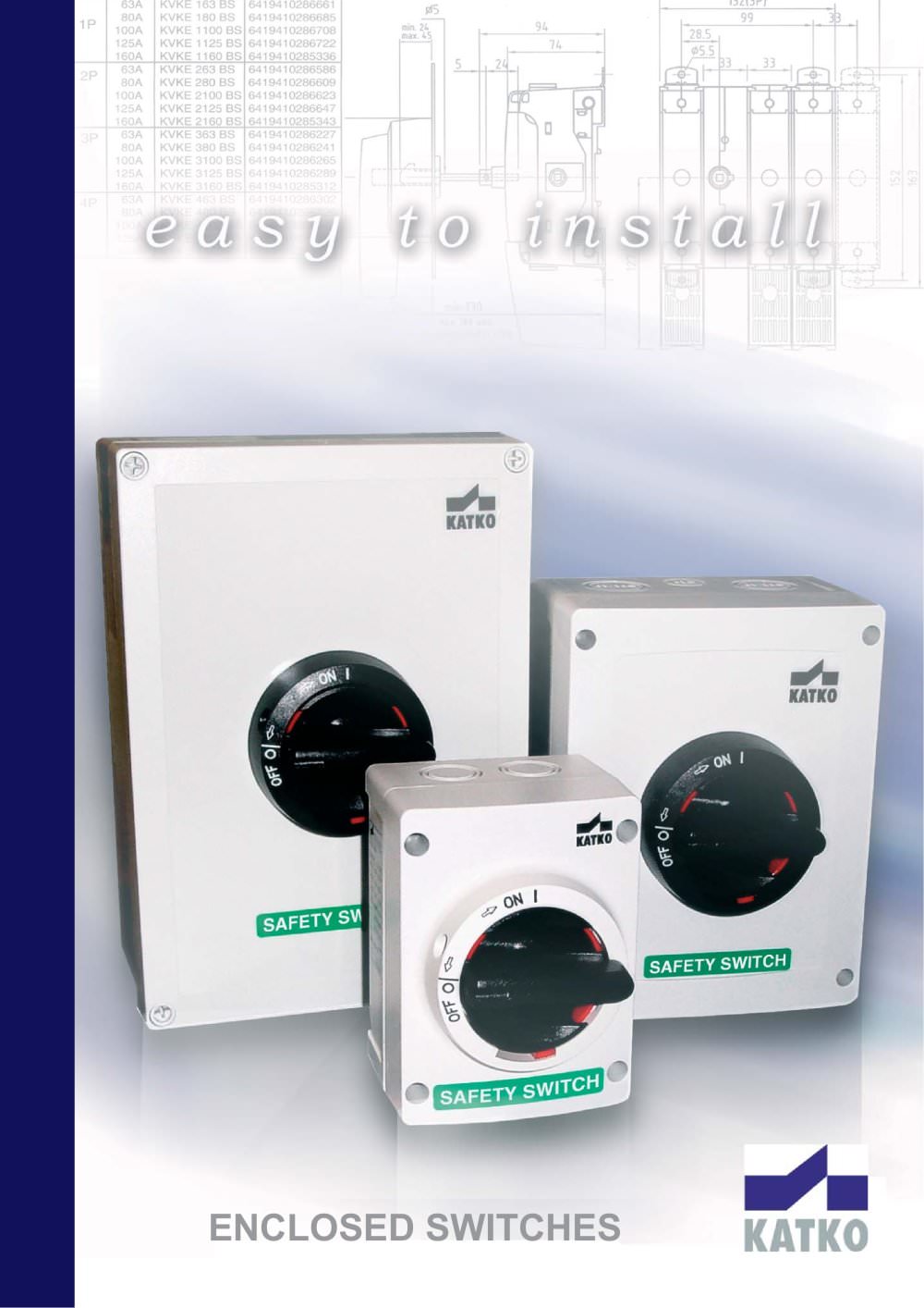 Enclosed switches 8 page leaflet 2007 - KATKO