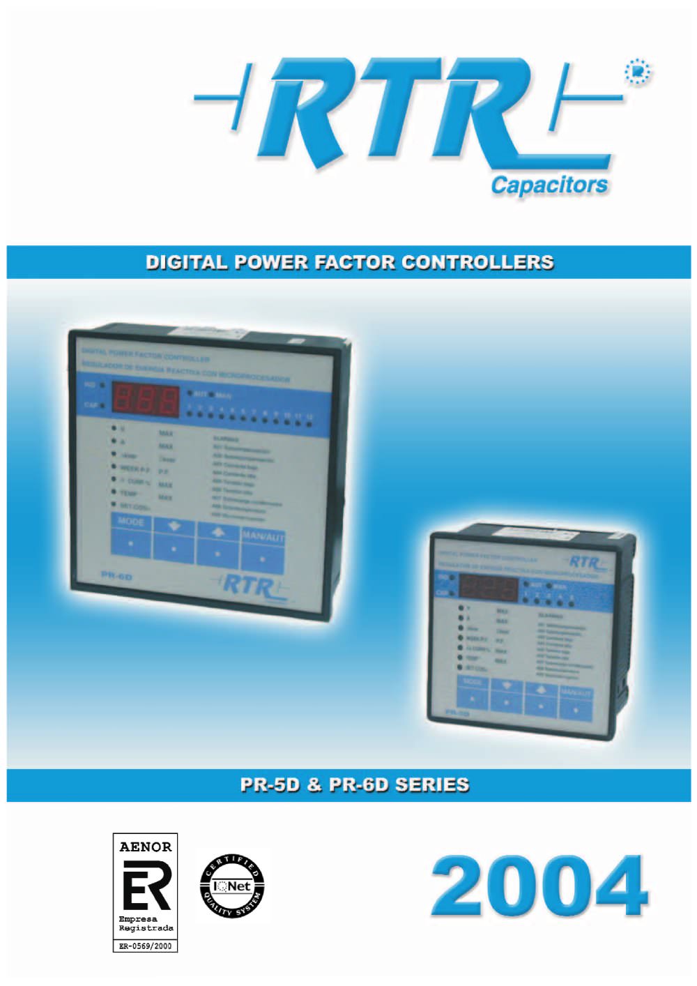 Controller PR-5D & PR-6D - RTR Energ&iacute;a