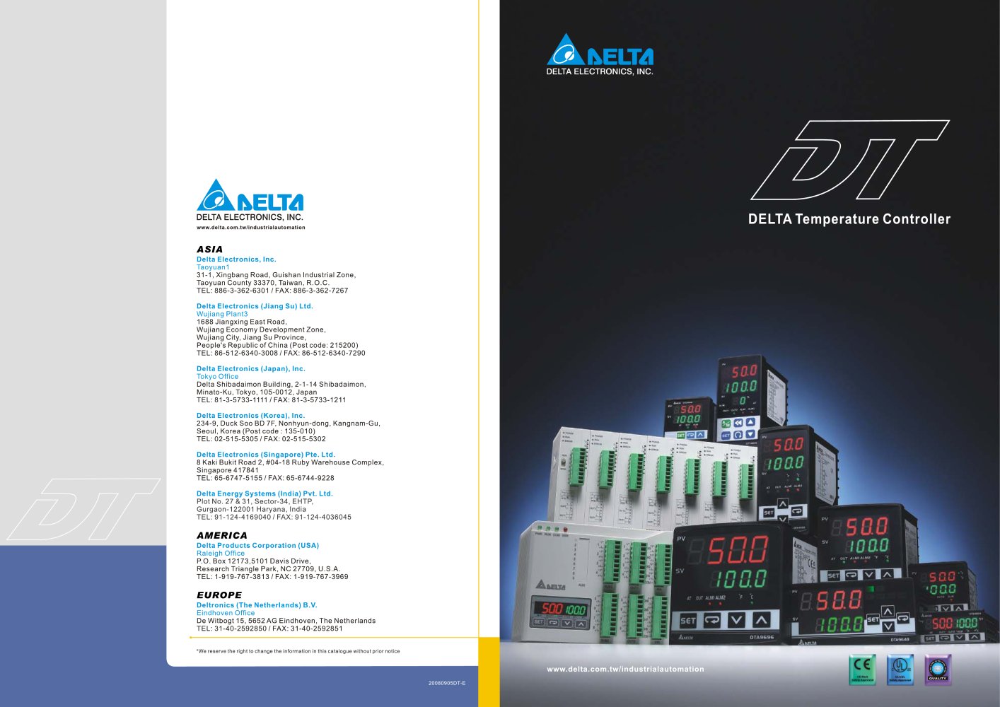 Temperature controller DT series - Delta Electronics, Inc.