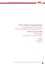 High-voltage fuses according to French standards