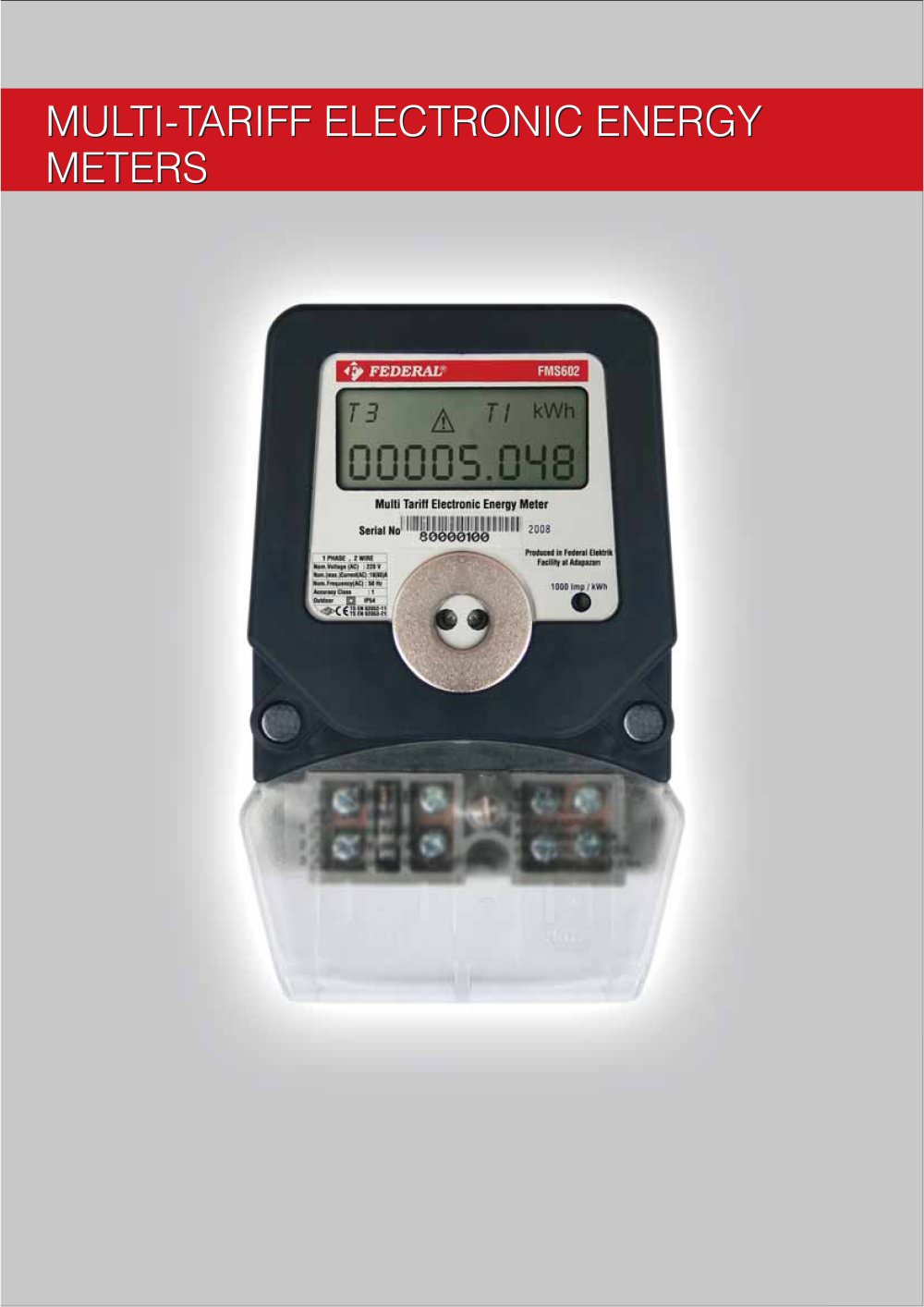Electronic Energy Meters - Federal Elektrik