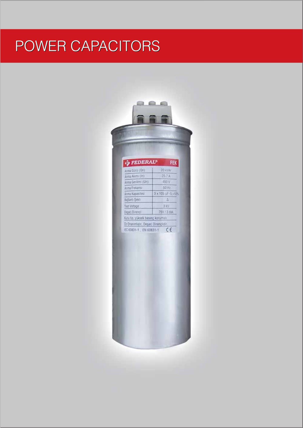 Power capacitors - Federal Elektrik