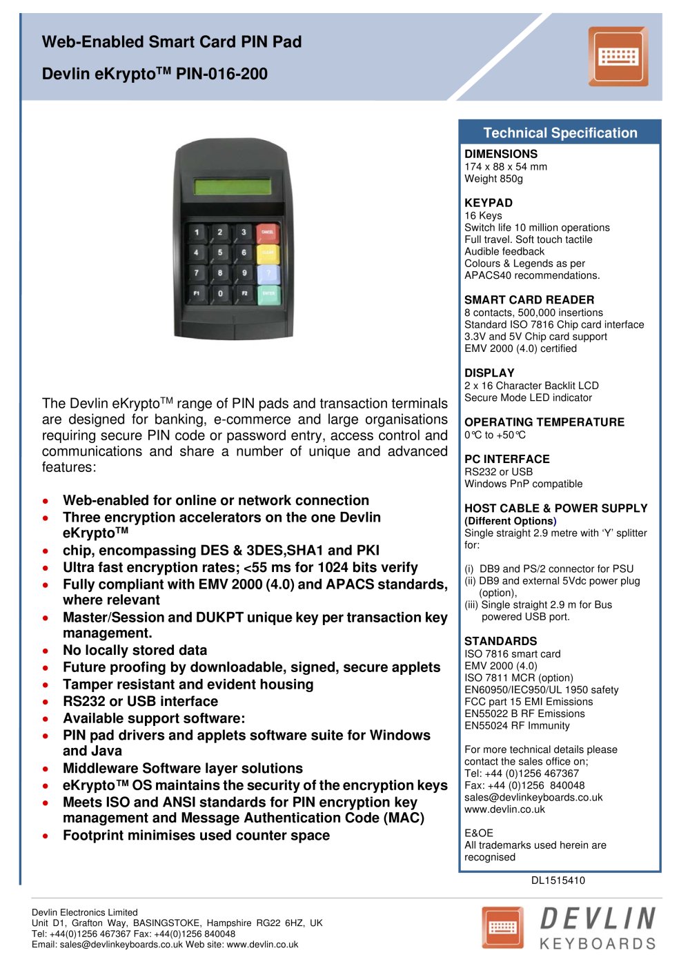 Secure PIN Pad - Devlin
