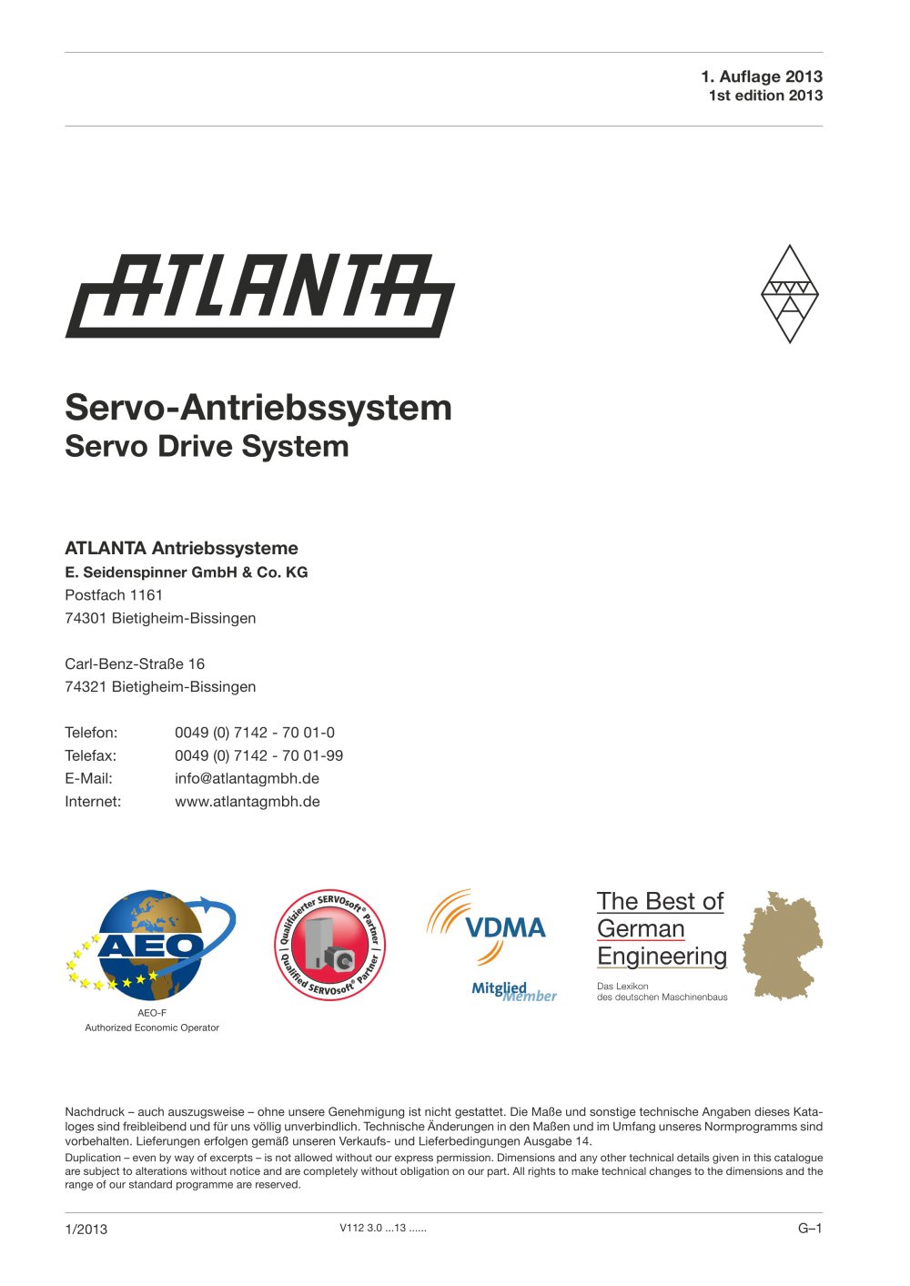 Servo Drive System - ATLANTA