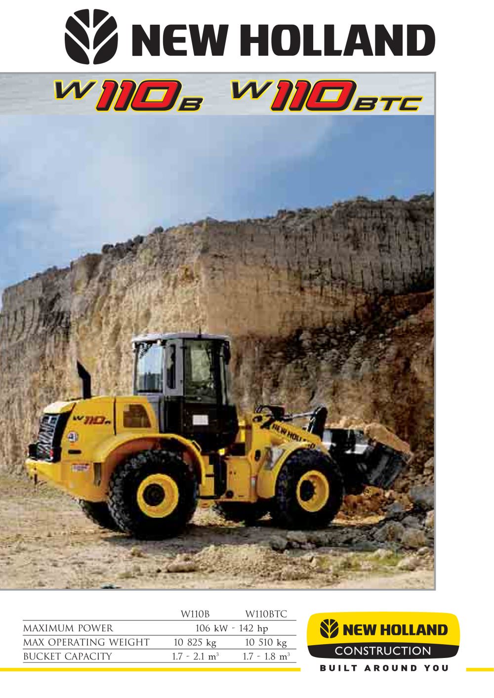 Wheel Loaders > W110B/110BTC - New Holland