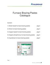 Brazing Pastes Catalogue