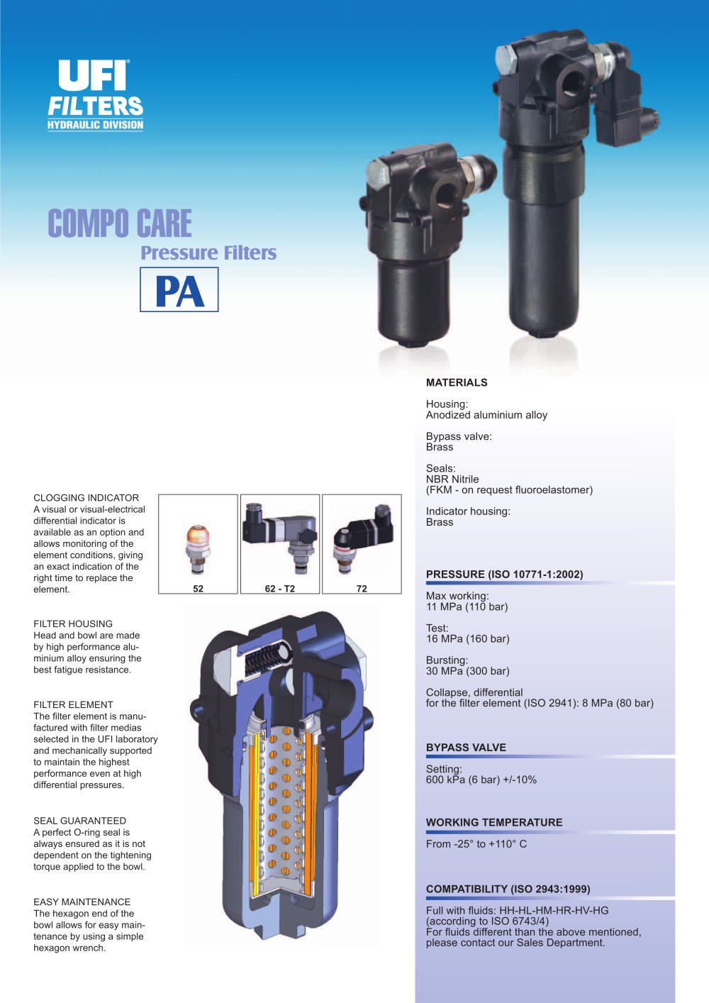 UFI HYDRAULIC - 5771, 3363, 14302