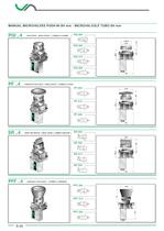Manual operating valves    	PGI, PF - SR, PFF