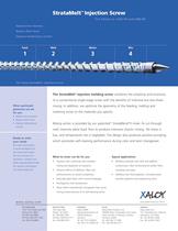 StrataMelt™ injection molding screw