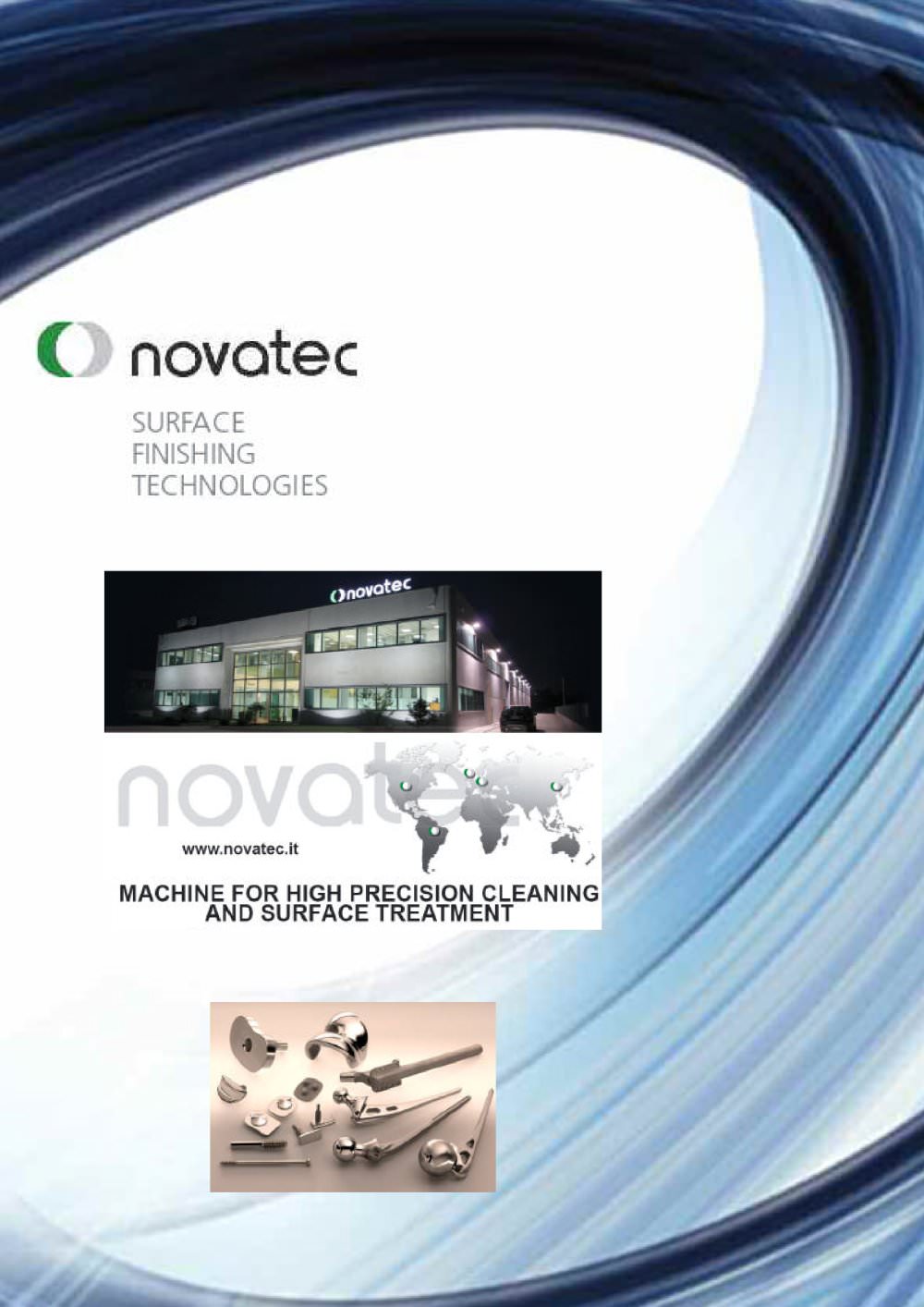 Medical Cleaning Lines Brochure - NOVATEC srl - Surface Finishing Technology