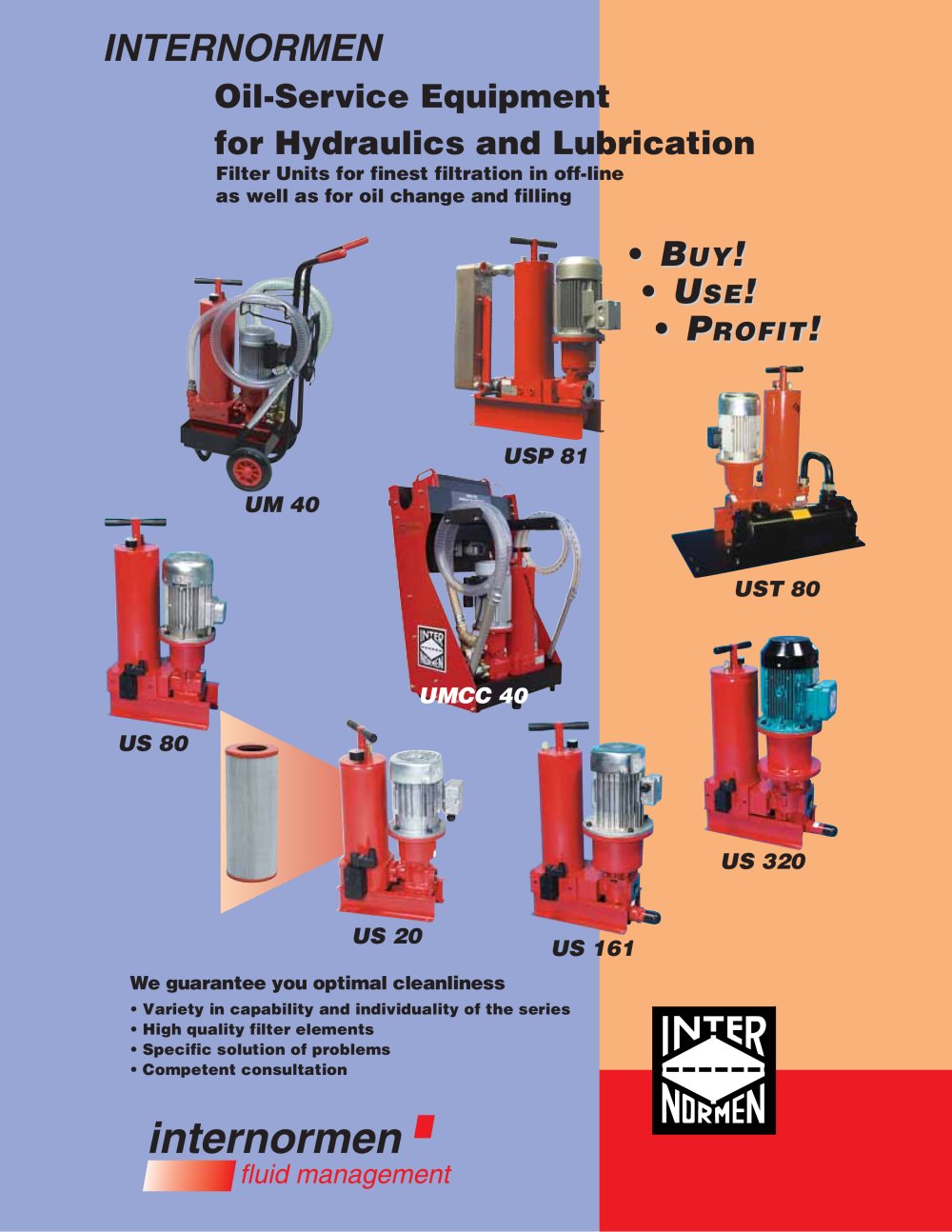 Oil service equipment for hydraulics and lubrication / offline units - Lynch Fluid Controls Inc.