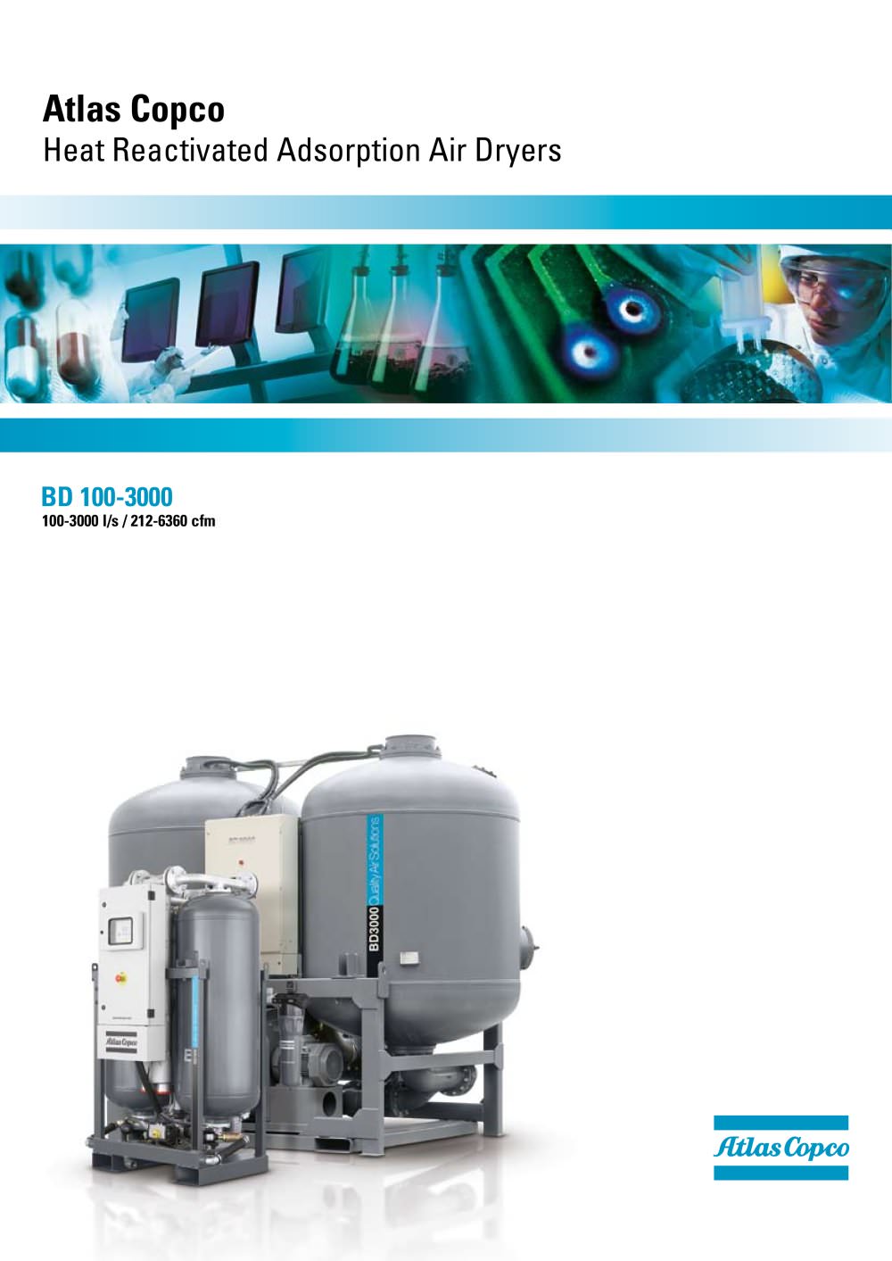 Atlas Copco Heat Reactivated Adsorption Air Dryers - 1 / 8 Pages