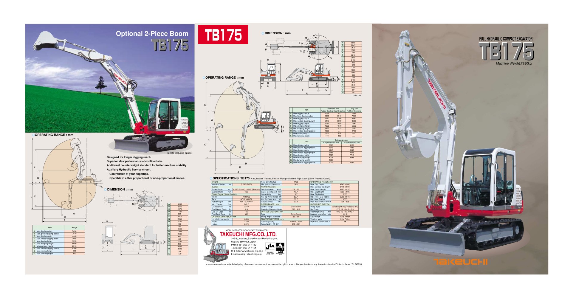 Excavator TB175 - TAKEUCHI