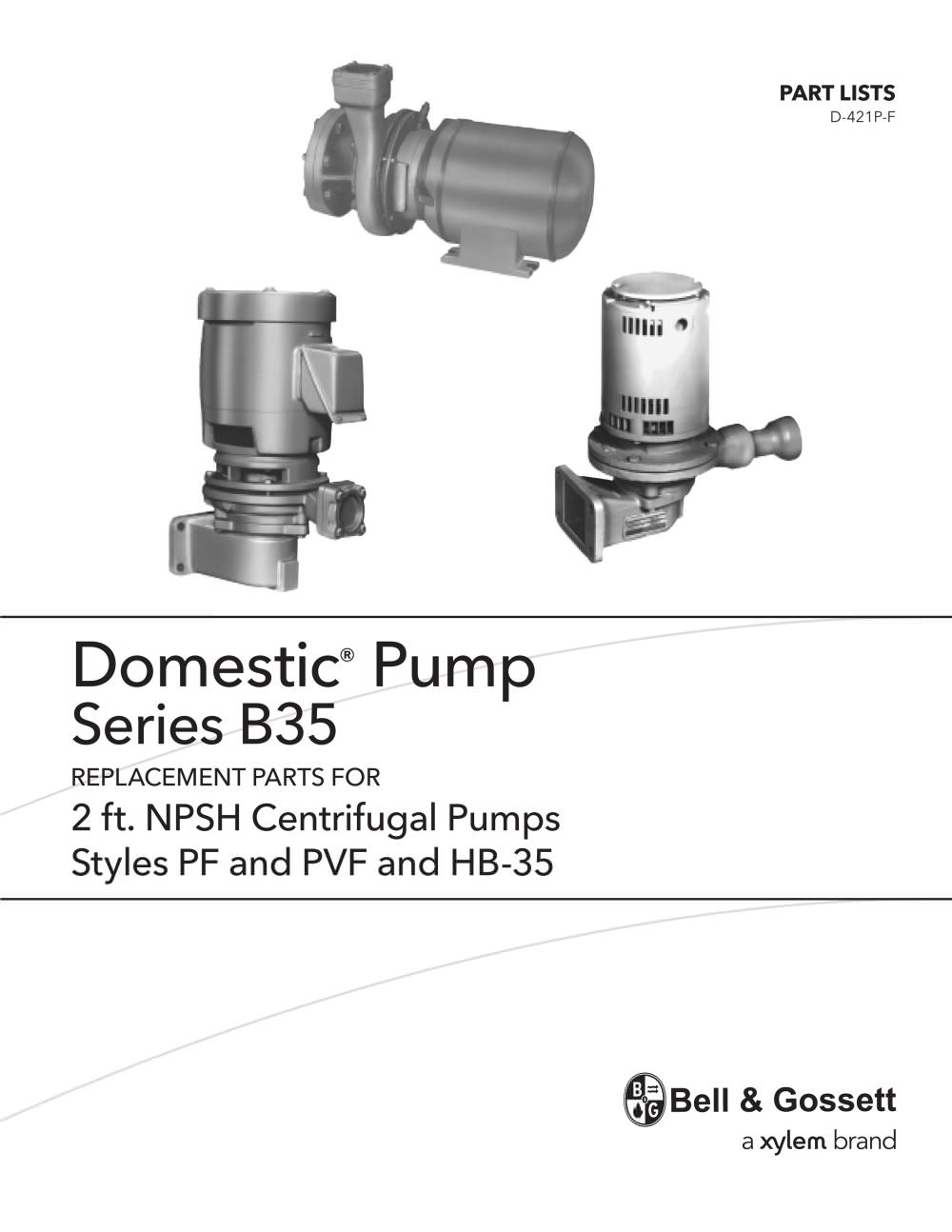 Bell & Gossett Domestic Pump - 