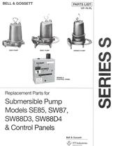 Replacement Parts for Submersible Pump - Models SE85, SW87, SW88D3, SW88D4 and Control Panels