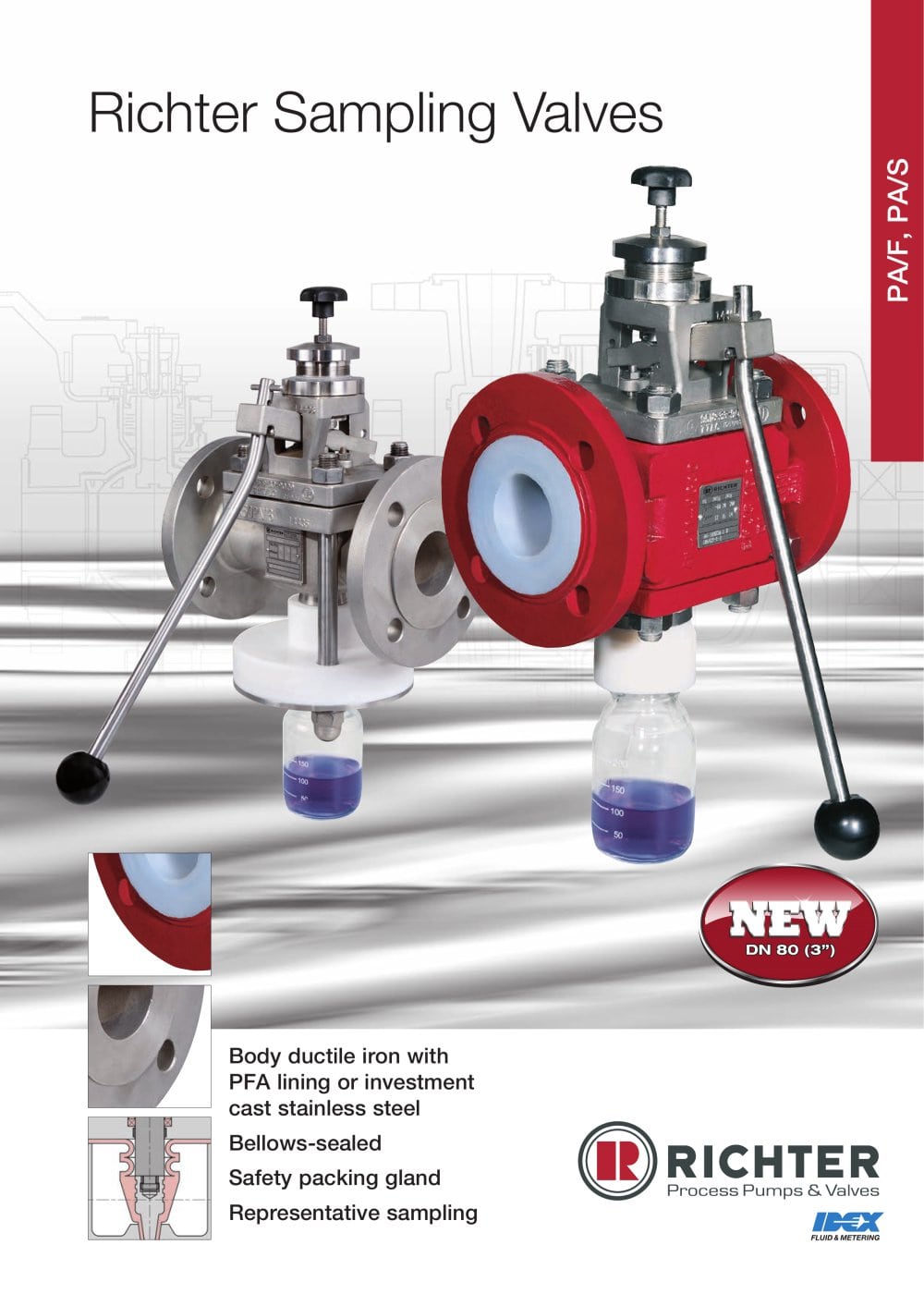 Sampling valves PA/F, PA/S - Richter Chemie Technik