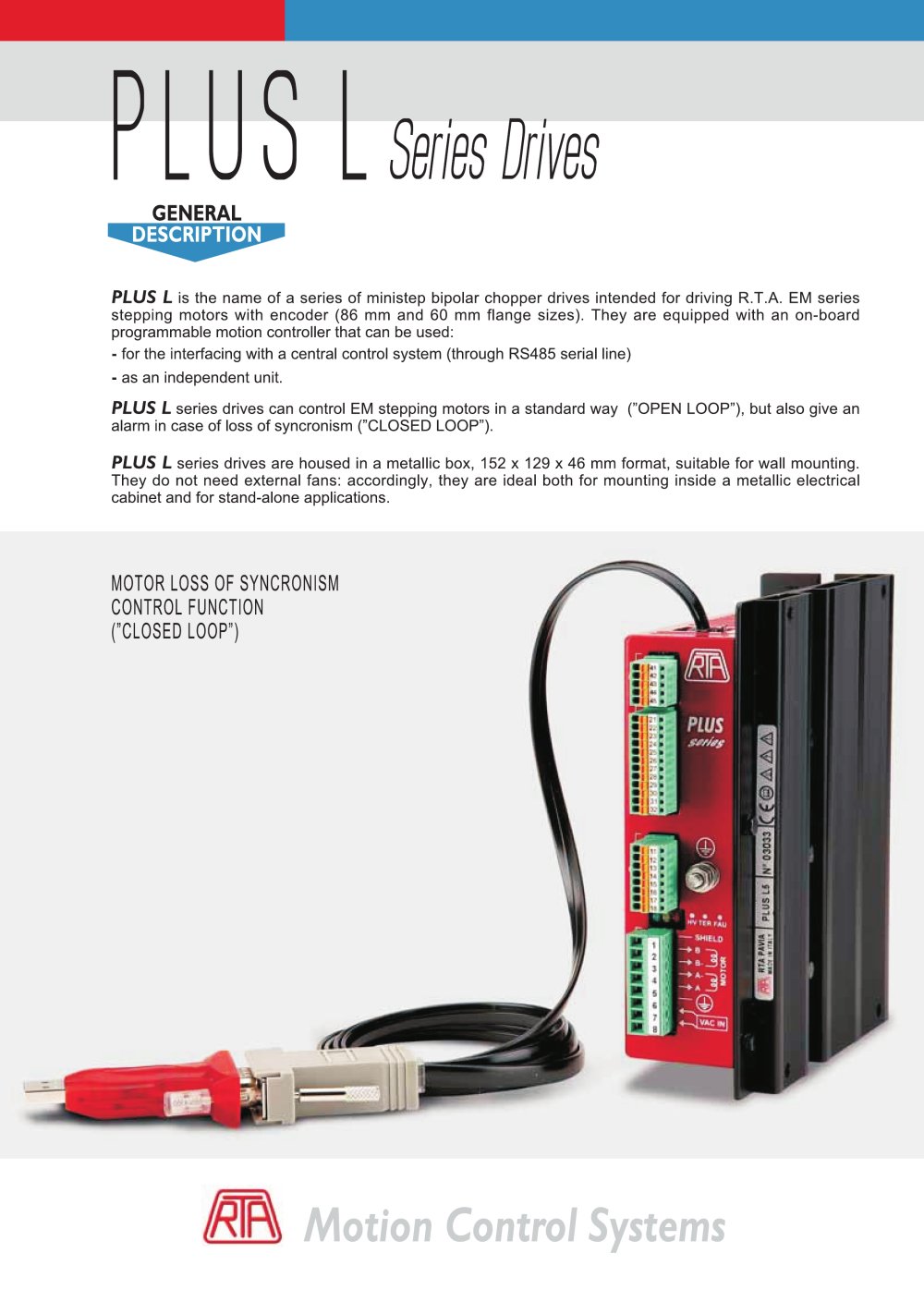 PLUS L series Drives - RTA