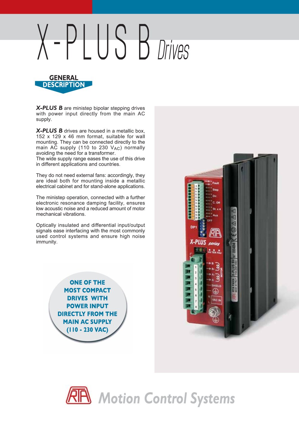 X-PLUS B Series Drives - RTA